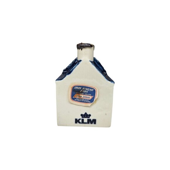 Vintage KLM Blue Delft House #4 Rynbende Empty Holland Dutch KLM Airlines - Picture 4 of 8